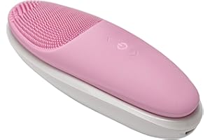 innoGIO Limpiador Facial y Masajeador Eléctrico GIOperfect Shine - Cepillo Sónico Exfoliante y Revitalizador, Función de Calor (Termoterapia), Silicona, 5 Modos Vibración, Carga Inductiva (Recargable)