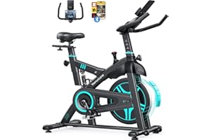 ‎TOPUTURE [2025 Aktualisierte]Heimtrainer Fahrrad mit APP, 0-100% Magnetwiderstand Stationäres, 15KG Schwungrad, Ultraleise, Ergometer Bike Indoor mit LCD-Monitor, Bis 160KG, Tablet-Halter