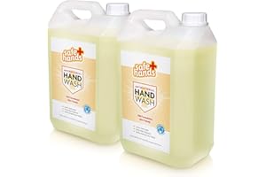 STAR BRITE Safe Hands | Hand Wash Liquid Soap | Citrus Scent of Mandarin, Lime & Basil | 5 Litre Refill (2 Bottles) Bulk Buy | Antibacterial & Antiviral | Kind to Skin | Tested & Certified