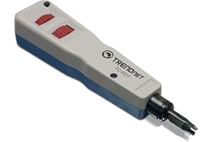 TRENDnet Punch Down Tool with 110 and Krone Blade, TC-PDT, Insert & Cut Terminations in One Operation, Precision Blades are Interchangeable & Reversible, Network Punch Tool, 110 Punch Down Tool