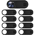 9 Pack Webcam Cover, Camera Cover Slider for Tesla Cabin Camera Car Inner Camera Blocker Camera Slide Cover for Tesla Model 3 / Y, Macbook, Laptop, Desktop, Tablet, Smart Phone Privacy Protect Black