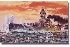 Airfix Vintage Classics Set - A04211V Admiral Graf Spee - Plastic Model Ship Kits for Adults & Children 8+, Set Includes 124 Pieces - 1:600 Scale Model Ship Set