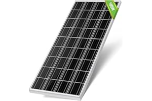 ECO-WORTHY pannello solare policristallino 100 Watt monocristallino Fotovoltaico 12V in Camper Roulotte Barca Yacht