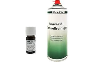 Ber-Fix® 5 ml Primer Spray Kunststoffkleber Haftvermittler - zur Vorbehandlung von PP PE EPDM PTFE Silikon wachs- oder ölhaltigen Kunststoffen Spielzeug Schuhabsatz Batteriekasten Scheinwerfer-Halterung
