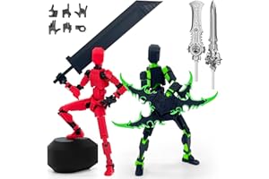 RuiDay Figura de acción T13, impresión 3D de figuras móviles multi-articuladas, Nova Action Figure T13, Lucky 13 Figura de acción de robot para actividades completas del cuerpo, juego de robots 13