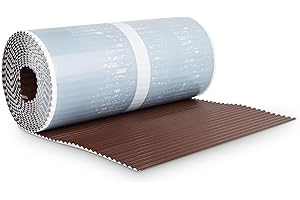 BMD Kaminanschlussband plissiert | 30 cm x 5 m | braun RAL 8017 | UV-beständiges selbstklebendes Anschlussband | zur Abdichtung am Schornstein, Dachfenster, Erker, Kamin, Wand | 6 Farben