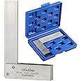 Machinist Square Engineers Square Try Square 90 Degree Right Angle Ruler Precision Ground Hardened Steel 100x63mm (4x2.5 inch)