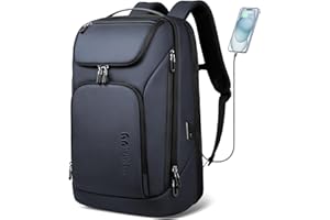 HEROIC KNIGHT Mochila de Negocios Ordenador Portátil Laptop 17,3 Pulgadas Grande para Hombre con Puerto USB Resistante al Agua Ultraligero Antirrobo Oficina Trabajo Viaje 30L (Azul)