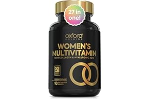 OXFORD ORIGINS Award Winning Multivitamin Tablets for Women with Collagen & Hyaluronic Acid | Made in The UK | Womens Vitamins to Support Hormones, Immunity & Energy | Collagen Supplements for Women | 90 Tablets