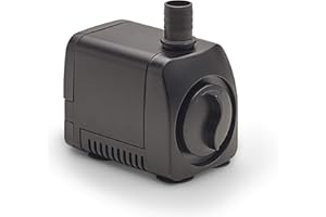 AQUANIQUE Pompe fontaine FP 1000i (900 l/h) - Pompe pour fontaine d'intérieur avec 1,5m de câble/Pompe pour bassin d'ornement, bassin d'eau, fontaine décorative/Pompe pour aquarium