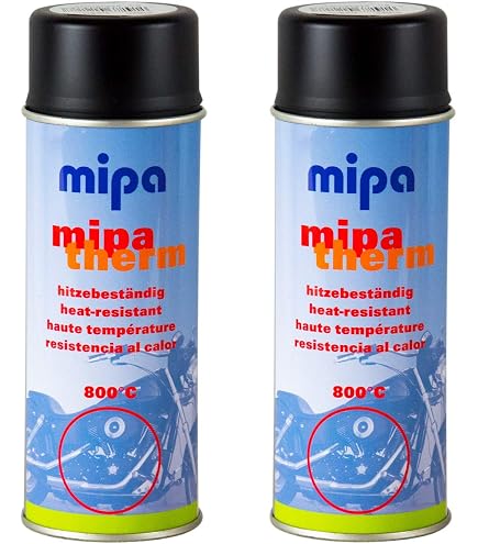 thumbnail image 2 of MOTIP High Temp Heat Resistant Spray Paint - 400ml Can - Multiple Colors (Black, Beige, Red, Grey, White) 2 of 4