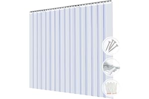 Acepunch Tendina PVC trasparente Kit porte striscia di plastica liscia 122x213cm impermeabile standard congelatori commerciali magazzini garage controllo controllo parassiti vinile resistente AP1173.