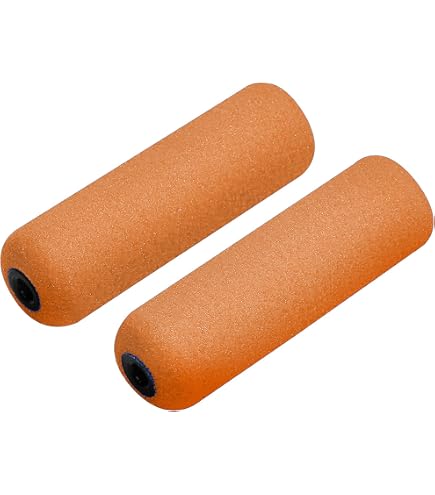 Nespoli Mini Rullo Da 11 Cm Con Trattamento Teflon, Per Smalti Acqua E Solvente, Manico Ergonomico Soft Touch, Rilascio Vernice Efficiente