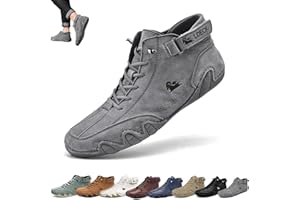 OVERHIL1S Stivali Alti In Pelle Scamosciata Fatti A Mano Italiani, Beck Scarpe Uomo Impermeabili, All'aperto Antiscivolo Leggeri Traspiranti Tutte Le Stagioni Scarpe Casual Uomo, Stivali Chukka