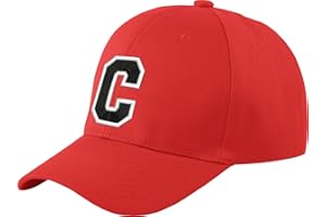 MFAZ MOREFAZ LTD Gorra de béisbol infantil, diseño con letras, unisex, color rojo multicolor c Regular