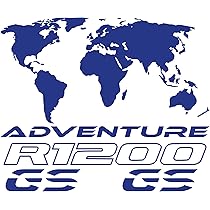 Adesivi Moto Adventure Planisfero GESAR - Per BMW R1200GS, 2 Pezzi, Vinile Alta Qualità, Resistente - Foto 13