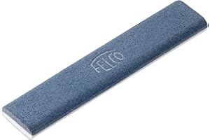 FELCO 902 Pietra per affilare (superficie in corindone a doppia faccia, strumento per affilare per forbici da giardino / potatori, grana fine + media, 26 x 16 x 12 cm, classe energetica A)