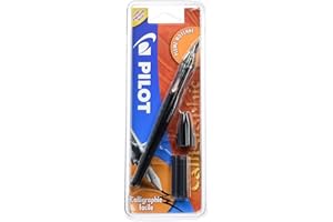 Pilot Plumix Stylo-Plume. Plume Moyenne + Cartouche encre noire,0.58mm