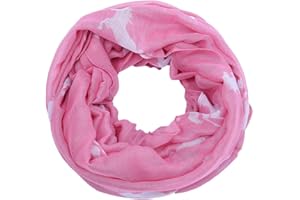 AnJuHoPa Echarpe, Chèche, Foulard en viscose respirante Adorable imprimé animalier pour Femmes et Filles