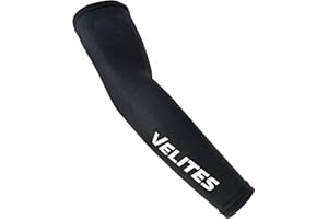 Velites Manches Dépotives de Bras Sleeves Black I Manches Compressives pour entraînement fonctionnel, cross training, exercices de gymnastique..I Couleur Unico