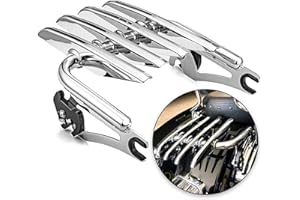 Dasen Chrome Mounting Stealth Luggage Rack Detachable Compatible with 2009-2022 Harley Davidson Touring Road King Electra Road Street Glide