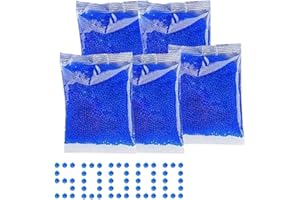 UNKJIN Gel Blaster Ammo, 50000 Pcs Refill Gel Balls, 7-8 mm Gel Blaster Bullets for Gel Blaster Gun, Gel Gun Ammo Refill for Teenagers and Adults 14+