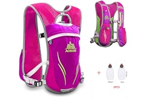 AONIJIE 5.5L Sac à Dos hydratation Sac à Dos extérieur Mochilas Trail Marathoner Running Race Gilet d'hydratation