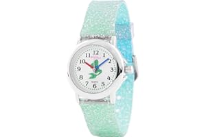 Modny zegarek dziewczęcy dla dzieci KIDDUS. Analogowy, dziecięcy zegarek na rękę. Idealny do ćwiczenia nauki godzin. Elegancki i śliczny.