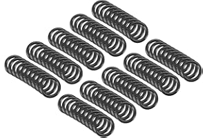 QUARKZMAN 9mm x 6mm x 1.5mm Nitrilo Goma Juntas Tóricas x 100uds Redondo Junta Arandela para Grifo Plomería Reparación Sellado Conexión [Negro]