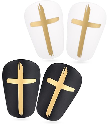 Lot De 2 Mini Protège-tibias Football - 8x5 Cm - Fibre Synthétique Et EVA - Pour Enfants, Ados - Léger, Protection Chocs