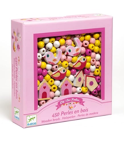 Kit creativo multicolor per bambini con perline Djeco