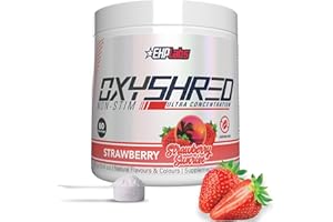EHP LABS EHPlabs OxyShred Non-Stimulant Shredding Supplement - Promotes Shredding, Energy Booster, Pre-Workout, Mood Booster - Strawberry Sunrise, 60 Servings