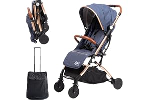 3B PRODUCTS ARES Carrito Bebe 3 en 1, Carro Bebe Plegable, Silla de Paseo Ligera, Cochecito Bebe hasta 15 KG, Carrito Bebe Reclinable, Carro Bebe Premium (Azul Ares)