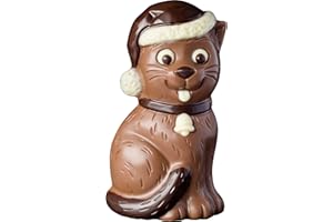Confiserie Weibler Schokolade Weihnachten | Xmas Geschenk für Frauen Männer und Kinder | Weihnachtskatze - Winterkatze, 75g