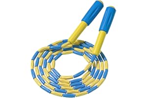 ACEONE Soft Beaded Skipping Rope, Adjustable Tangle-Free Segmented Fitness Jump Rope for Men, Women, Children and Students (9 Feet, 280 cm)