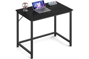 ‎VASAGLE VASAGLE Table Computer Desk Office Table 80 x 50 x 76 cm for Study Bedroom Living Room Ebony Black Ink Black LWD038B56V1