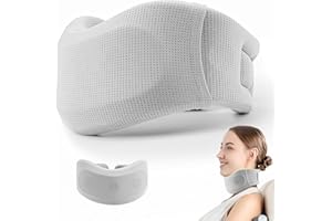 SOPHISTICATE Collier Cervical de Cou pour les Douleurs Minerve Cervicale pour Femme Homme Collier Semi-Rigide pour Cervicales Douloureuses Soutien du Cou Doux pour Le Soutien des Douleurs Cervicales(S)