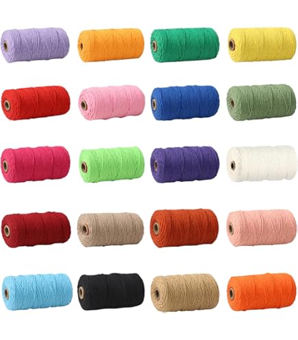 Premium Macramégaren, Macramé Koord, Garen Voor Doe-het-zelf Handwerk 5 Mm X 100 M