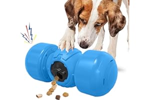LACCEN Interactive Dog Toy, Rolling Dog Treat Dispenser Slow Feeder, Funny Dog Puzzle Toy, Reduce Boredom Improve IQ, Treat Toys for Boredom Medium Large Dogs (Blue)