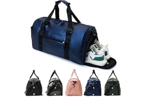 Jiliyote Damen Sport Duffel Bag Herren Sporttasche mit Nassfach & Schuhfach - kleine Reisetasche Leichte Sport Duffel Bag Travel Bag für Sport Fitnessstudio Freizeit übernachtungstasche Schwimmen