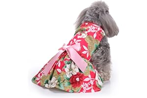 PETCUTE Hundekleid Haustier Kleine Hund Kleidung,Hundesommerkleid Haustier Hundekleid,Schöne Blume Haustier-Kleidung Elegante Bowknot Welpen Rock,Hundeprinzessin Kleider Tutu Hochzeit Spitze Kleid
