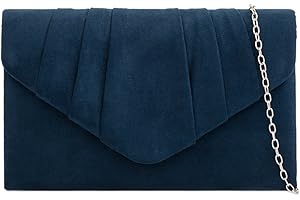 LeahWard Women's Suede Glitter Clutch Handbags Purse Wedding Bags Evening Handbags 308