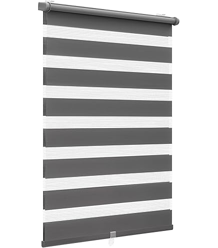 Dubbel rolgordijn zonder boren met houders wit 100x150 cm | premiumXL