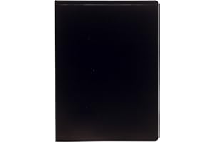 Exacompta 8511E - Carpeta de 10 fundas PVC, A4, color negro