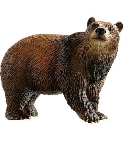 MOJO Grizzly Bear Modellfigur – Handbemalt, Lebensecht & Detailliert Für Sammler, Diorama Oder Als Geschenk
