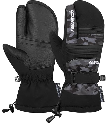 Gants De Ski Reusch Bennet R-TEX XT Junior – Noir/jaune, Membrane Imperméable, Isolation TecFill