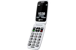 Geemarc CL8700 - wzmocniony telefon z klapką 4G z dużymi przyciskami, funkcją SOS i przyciskami pamięci dla osób starszych - odpowiedni dla osób niedosłyszących - odblokowany i Bluetooth - wersja DE