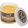 Rustic Art Aloe Vera Sandal Saffron Gel - 100 gms, Enhances Complexion | Rich in Anti Oxidants | Anti Tan | UV Protection | Toning | Hydrating | Regenerating