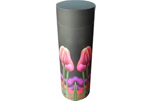 Spring Tulips Round ScatterPod Adult Scattering Cremation Urn