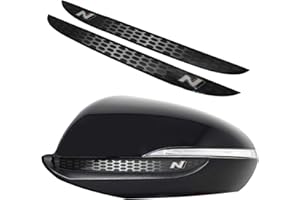 ‎FINEST FOLIA Spiegelstreifen Spiegel Aufkleber Folie Streifen Dekor Außenspiegel Rückspiegel Autoaufkleber Digitaldruck Waben (Grau (DS013))